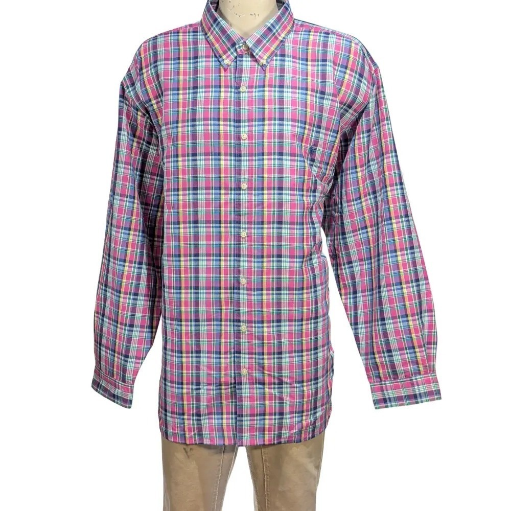 Polo Ralph Lauren Men's Performance Plaid Button Down Shirt Sz 3XB NWT $148